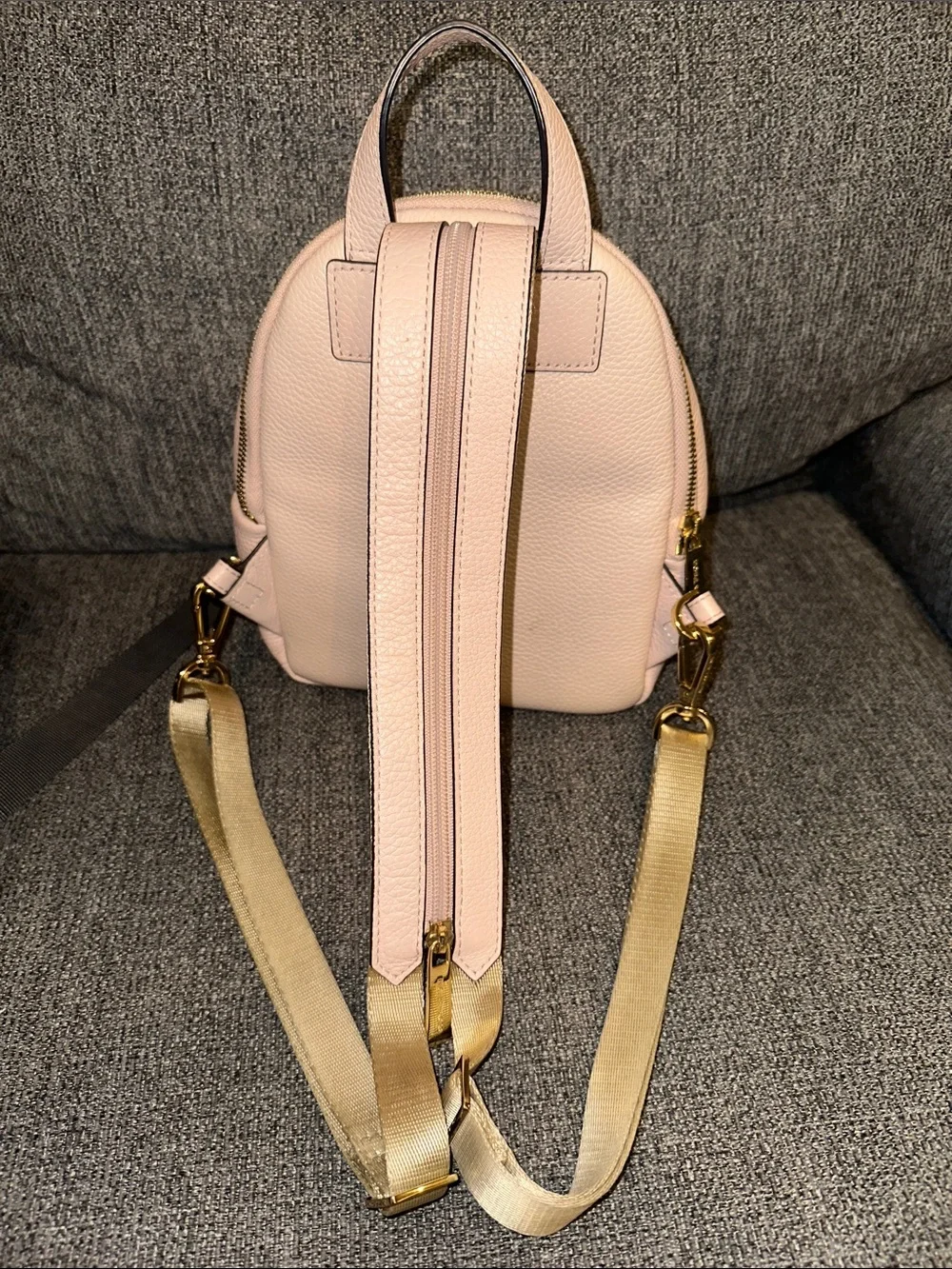 MICHAEL KORS Blush Pink Leather Mini Backpack
